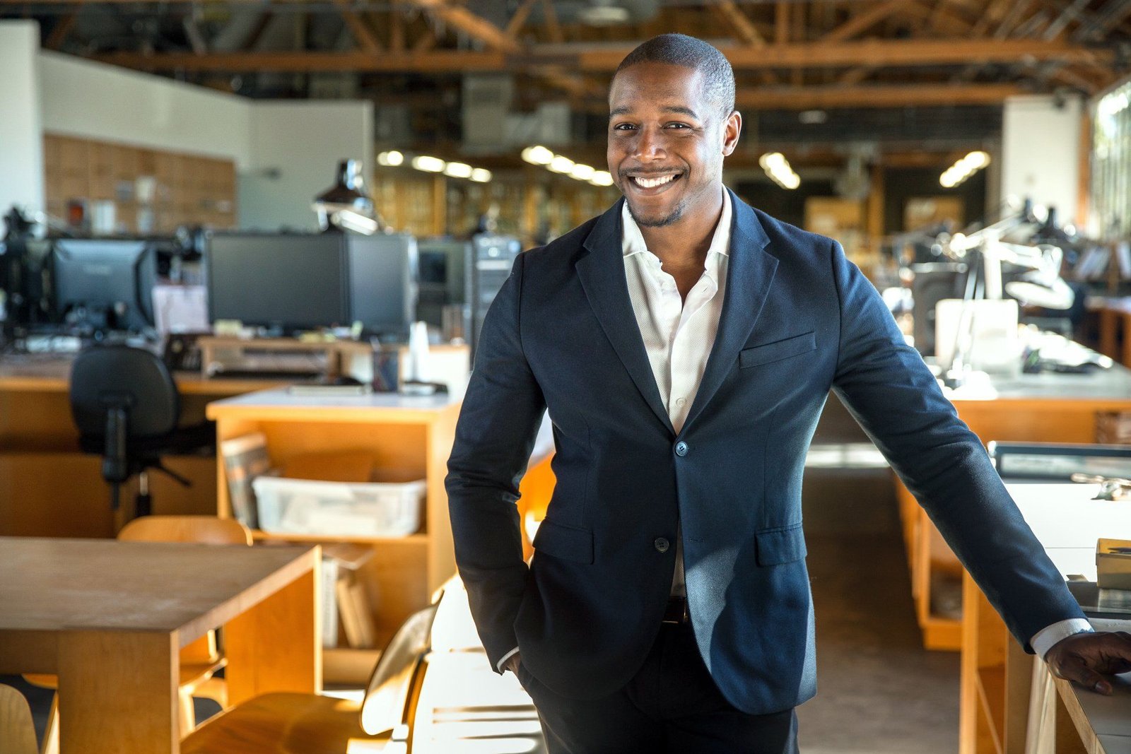 Franchise business consultant advising entrepreneur