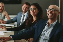 Business consulting team and professionals in collaborative meeting