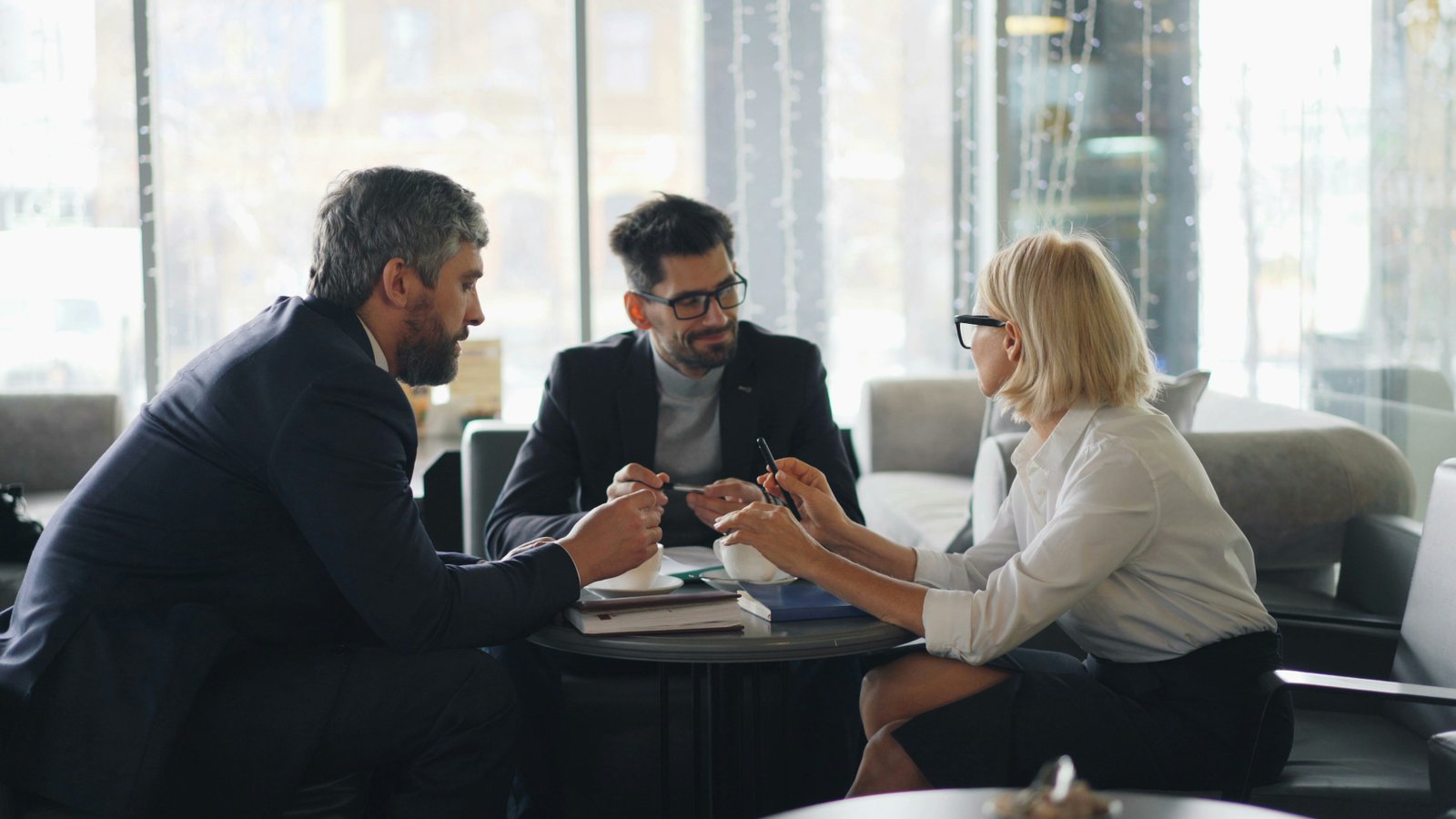 Business planning consultant discussing strategy with a client