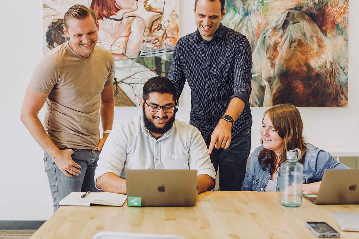 Business setup consultants in Dubai office and city view