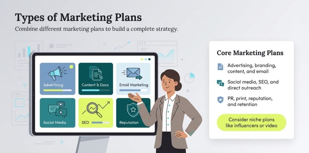 Different types of marketing plans for small business strategy